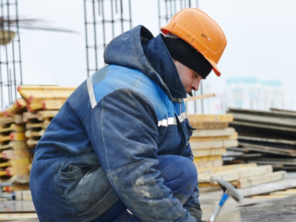 opération de voirie en hiver
